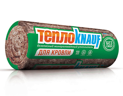 Утеплитель ТеплоКНАУФ КРОВЛЯ TR037 2х50х1220х6148мм 15м2 0,75м3 KNAUF INSULATION рулон фото Центр Металлокровли