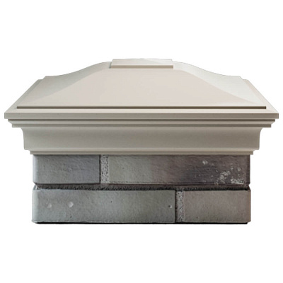 Колпак на столб забора MONBLAN Бежевый 1,5х1,5 кирпича 1