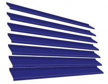  Ламель Жалюзи ЭКО-Z RAL5002 Ультрамариново-синий 2-х сторонняя металлическая