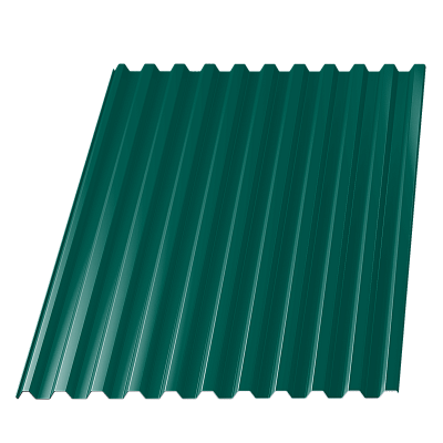 Профнастил С-21 RAL 6026 Опал 0.45 мм фото Центр Металлокровли