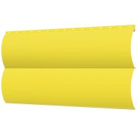 Сайдинг металлический Блок-Хаус под бревно RAL1018 Желтый