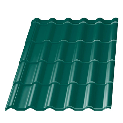 Металлочерепица Банга RAL6026 Опал 0,45мм фото Центр Металлокровли