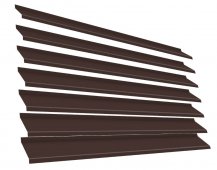 Ламель Жалюзи ЭКО-Z RAL8017 Шоколад 2-х сторонняя металлическая