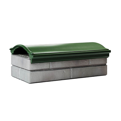 Парапет ZKING MONBLAN 310х510х90мм Зеленый с посадкой на 1 кирпич (200,225,255мм)