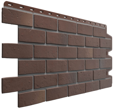 Фасадная панель Деке кирпич натуральный BERG Коричневый 0.44м2