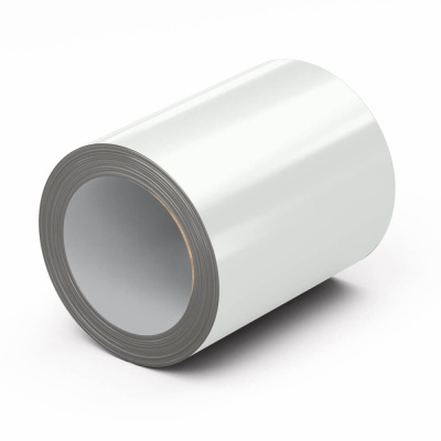 Рулон стали полиэстер RAL9003 Белый Пломбир 0.45х1250мм открытый