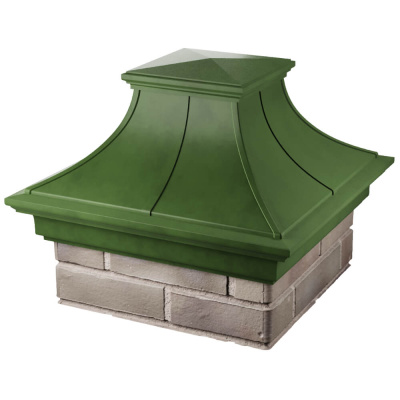 Колпак на столб забора MONBLAN PREMIUM Зеленый 1,5х1,5 кирпича 4