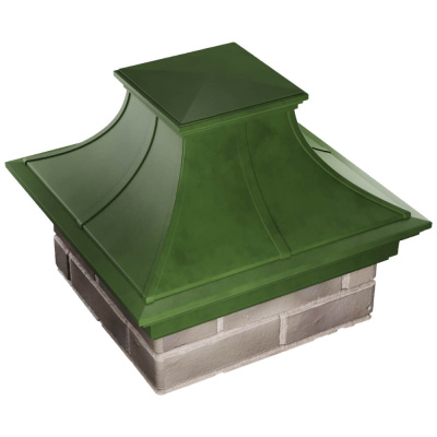 Колпак на столб забора MONBLAN PREMIUM Зеленый 1,5х1,5 кирпича 3