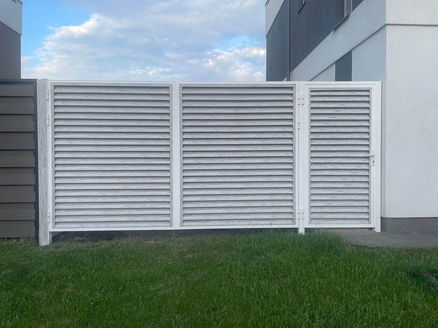 Ламели еврожалюзи и штакетник фигурный 110мм. 32м Беленый Дуб Printech