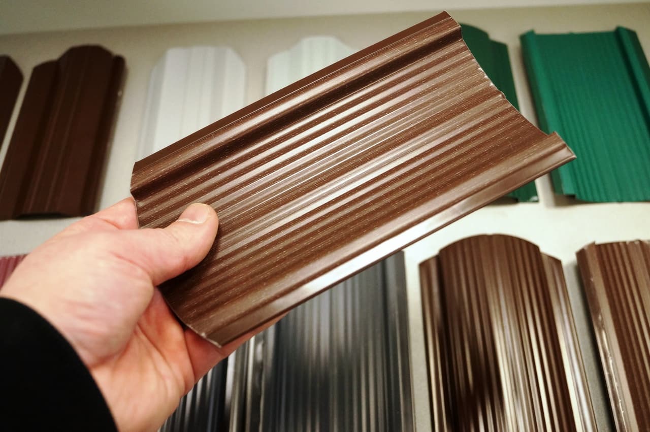 Вид полиэфирного покрытия в цвет